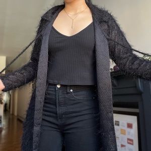 Long Fluffy Cardigan